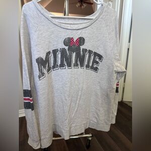 Disney Parks Gray Minnie Sweatshirt